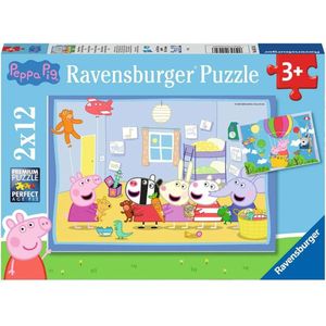 Peppa Pig Puzzel - 2x12 Stukjes (Kinderpuzzel)