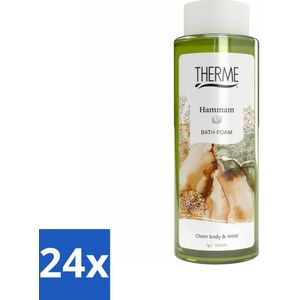 24 x Therme - Hammam - Badschuim - Verfrissend - Verzorgend - 500ml - Badschuim - Hamam - Ontspannen - Wellness - Oosterse Geur