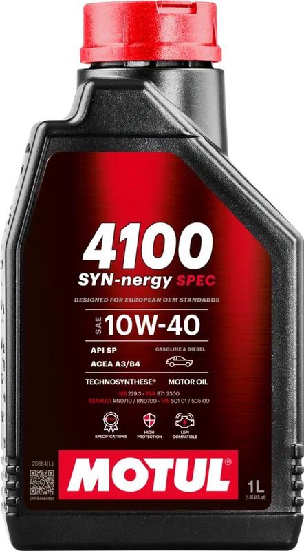 MOTUL 4100 SYN-nergy SPEC 10W-40 - 1L