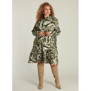 Yest - Curve - Jurk - Donkergroen