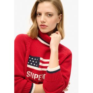 Superdry - W6110538A - Americana Trui - Beige - Katoen