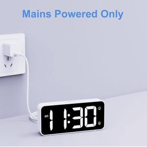 Equivera Wekkerradio Op Netstroom - Klokradio - Wekkerradio - Klokradio Met Wekker - Wekkerradio Dab - Wekker Dab Radio