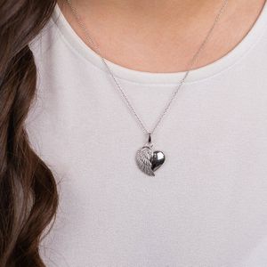 Engelsrufer - Hanger - 925 Zilveren Hart met Vleugels