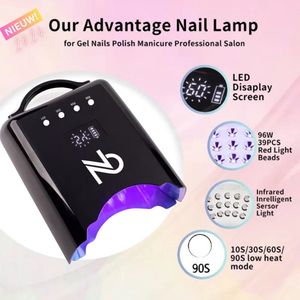 Nagellamp - 2 in 1 UV/LED lamp -Master Nagellamp - Salon Kwaliteit -oplaadbare en draadloze nagellamp - Gellak - Gelnagels - Acrylnagels - Top Coat - Matte Top coat - Led nagellamp - Uv nagellamp - Nagels - Nagellak droger - Tafellamp - Nageldroger