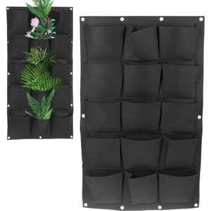 VELTRR® Verticale Moestuin - Plantenrek Tuin - Kweekzak - Waterdicht - Zwart