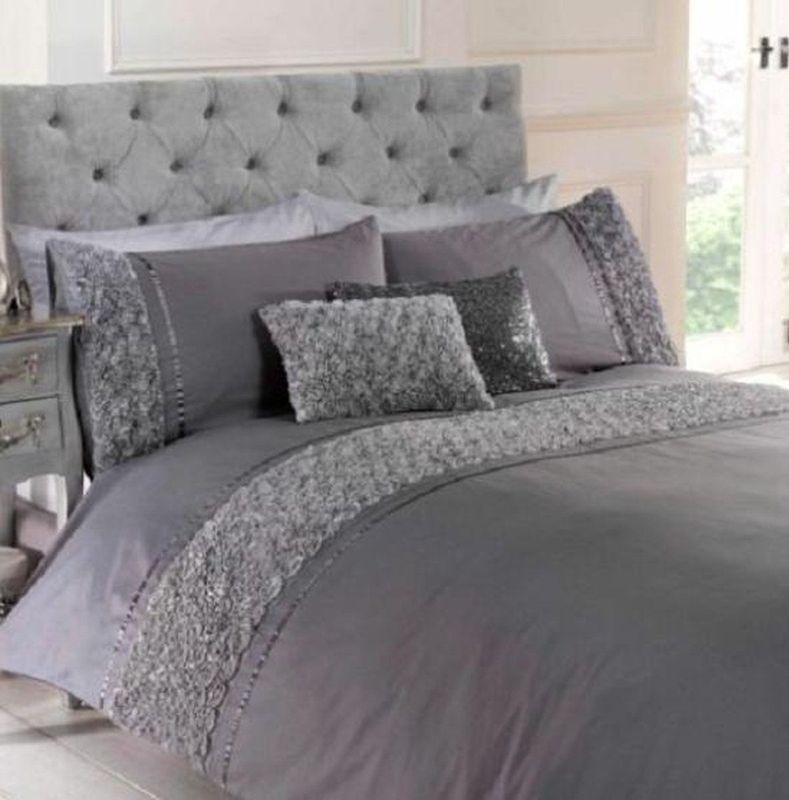 Dekbedovertrek Limoges grijs / 1-persoons