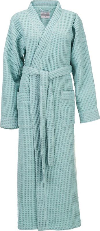 Heckettlane Badjas - Ochtendjas - Sky Blue - 70% Gerecycled Katoen 30% Andere Vezel