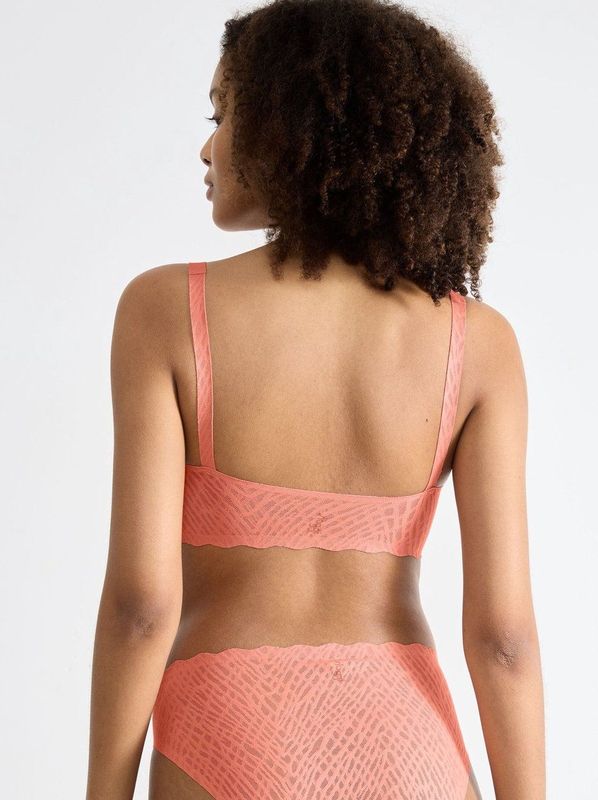 Sloggi - ZERO Feel Bliss - Bralette - Licht Abrikoos - Naadloos Ontwerp