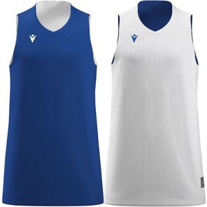 Macron - Idaho Reversible Shirt - Royal/Wit - Sportshirt voor Kinderen