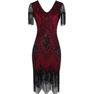Art Deco Jurk met Franjes voor Dames - Jaren 20 Gatsby Kostuumjurk