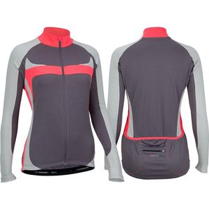 Fietsshirt Avento 81BR Dames Lange Mouwen Antraciet Roze