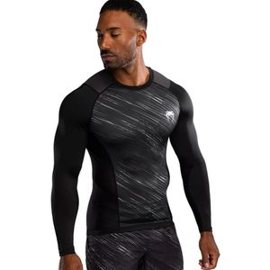 Venum Tectonic Rapid Rashguard L/S Zwart Wit - S