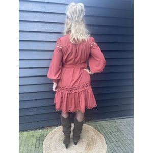 Hill Fashion - Jurk - Lóren - Terra - Maat M/L