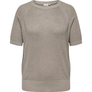 ONLY CARMAKOMA - CARLECIA LIFE SS O-NECK KNT - Dames - Gebreide truien