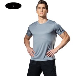 Bovista Sportshirt Heren - Sport - Fitness - Compressie Shirt - Corrigerend Hemd - Sportkleding - Mannen - Grijs - S