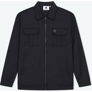 Solution Clothing Sjack - Overshirt - Overhemd - Regular Fit - Rits - Volwassenen - Heren - Mannen - Zwart - XXL