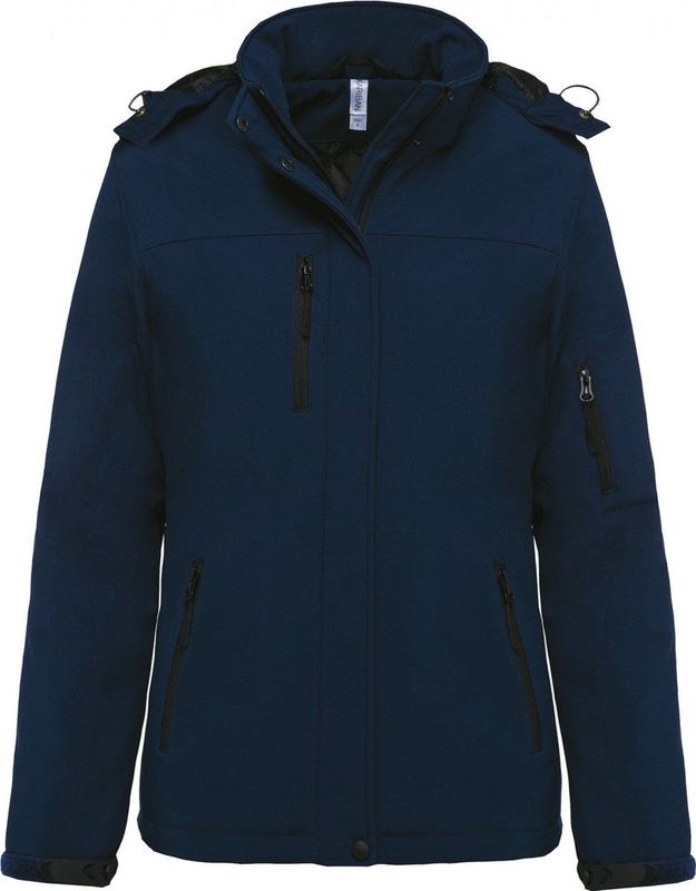 Kariban - K651 - Gewatteerde Softshell Damesparka - Navy