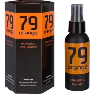 79orange – Haarserum voor mannen – Haargroei, verzorging en versterking, haarbehandeling tegen haaruitval, groeimiddel op basis van botanisch 3HC-complex met cafeïne en provitamine B5 – Spray – 100 ml