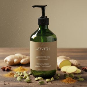 Hand & Body Wash, Ginger & Smoky Cardamom 490 ml