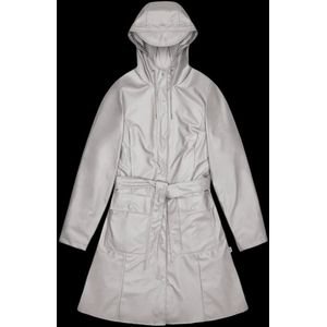Rains - Curve Long Jacket W3 - Regenjas - Grijs