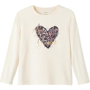 Name it Kinderkleding Meisjes Longsleeve Tshirt Oheart Buttercream - 116