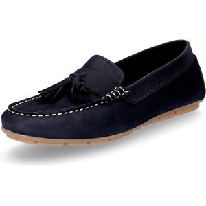 Mocassins - Effen - Glad Leer - Platte Hak