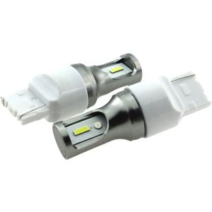 T20 7440 W21W set | autoverlichting LED 2 stuks | 2-SMD daglichtwit 6000K - 839 Lumen | 12V DC - 9.6 Watt
