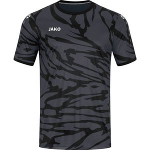 JAKO Shirt Animal Korte Mouw Kind Antraciet-Zwart-Wit Maat 164