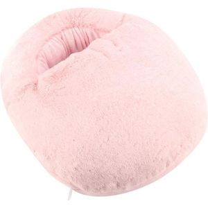 Allecto Plus - Elektrische USB Voetwarmer voor Winterkantoor - Verwarmde Voetenwarmer - Pluche Schoenen - Temperatuur: 50℃-60 ℃ - Roze - Comfortabele Warme Voeten Gadgets