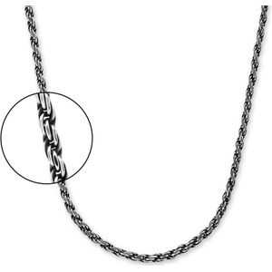 SILK Jewellery - Zilveren Ketting - Double linked - 697.45 - Maat 45,0