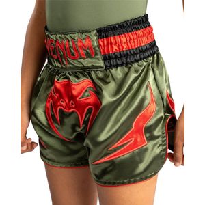 Venum Inferno Kids Kickboks Muay Thai Shorts Legergroen Oranje - 8 Jaar