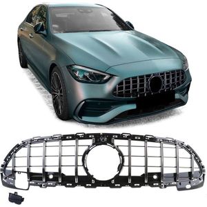 Mercedes C Klasse W206 S206 Vanaf 2021 Sport Grill Chrome / Hoogglans Zwart Amg GT Look Panamericana