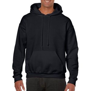 Gildan Hooded Heavy Blend Sweater Zwart L