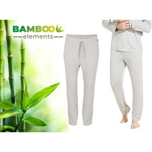 Bamboe Pyjama Broek Heren - Grijs - Maat L - Pyama Heren Volwassenen - Loungebroek Heren Pyjama Volwassen