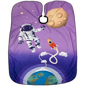 Kinder Kapperscape Kosmonaut - Beschermende Cape voor Kinderen