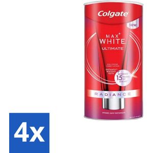 Colgate - Tandpasta - Max White - Ultimate Radiance Whitening - 75 ml - Voordeelverpakking - 4 stuks
