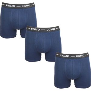 UOMO - Boxershorts - Marine - 3-Pack - Katoen