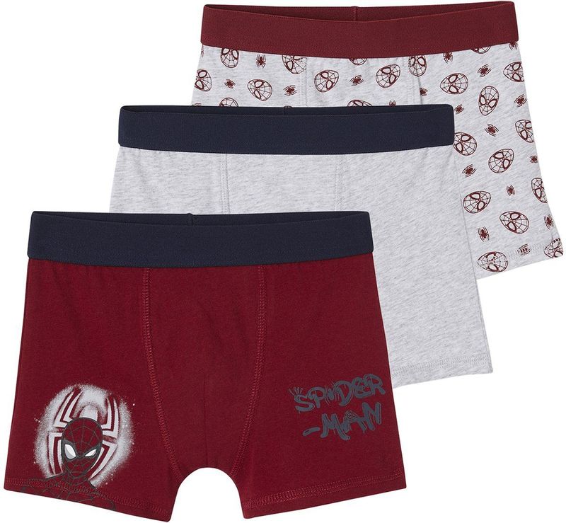 Set van 3 boxers Marvel Spider Man rood