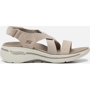 Skechers Go Walk Arch Fit Sandal - Tre Dames Sandalen - Taupe - Maat 39