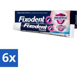 Fixodent - Kleefpasta - Plus Duo Bescherming - Premium Hechting - 40 g - Voordeelverpakking - 6 stuks