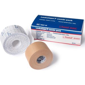 Leukotape P - Combi Pack - Tape - Huidkleurig - Sterke Kleefkracht
