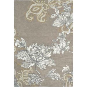 Wedgwood - Fabled Floral Grey 37504 Vloerkleed - 170x240  - Rechthoek - Laagpolig Tapijt - Klassiek - Grijs, Taupe