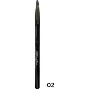 Leticia Well - Wenkbrauw potlood - Potlood - Borstel - 2 in 1 - Grijs - Nummer 02