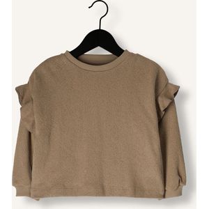 PLAY UP Jersey Sweater G Truien & Vesten Meisjes - Sweater - Hoodie - Vest- Taupe - Maat 104