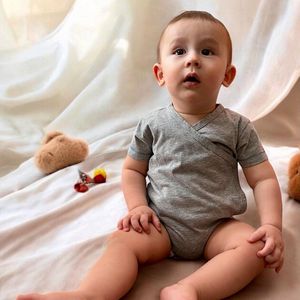 Kimonolichaam met korte mouwen OrganicEra Biologische Baby Kimonobody