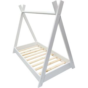 Tipi bed - 80x160 cm - kinderbed - wit