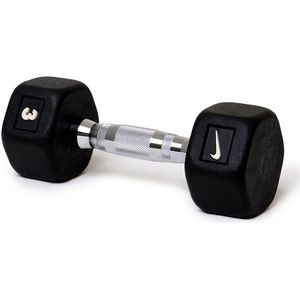 Nike Strength Dumbbell - Paar 8kg - Zeshoekige Halters met Rubberen Coating - 1-40 kg - Antislip Handgreep