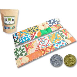 Warmtekussen met Sojazaden - Wasbare Kussen voor Warmte en Koude Therapie (45x14)