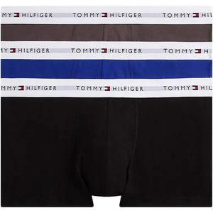 Tommy Hilfiger - Underwear Trunk 3P - Boxershorts - Desert Sky/Flora Pink/White - Nauwsluitend