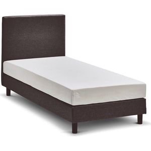 Beter Bed Ambra Complete Boxspring met Silver Pocket Deluxe Foam Matras - 90x200 cm - Donkergrijs